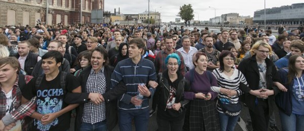 Митинг против повышения пенсионного возраста в Петербурге 9 сентября / Фото: Егор Цветков, интернет-газета «Бумага»