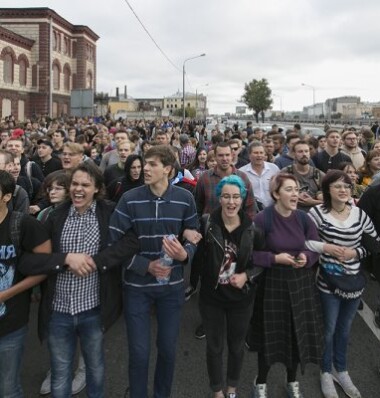 Митинг против повышения пенсионного возраста в Петербурге 9 сентября / Фото: Егор Цветков, интернет-газета «Бумага»